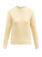 Matchesfashion.com Jil Sander - Cropped Boiled Merino-wool Sweater - Womens - Yellow