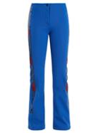 Matchesfashion.com Fendi - Side Stripe Kick Flare Ski Trousers - Womens - Blue