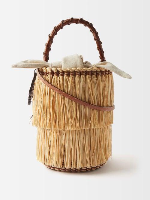 Loewe - X Salone Del Mobile Anagram Raffia Basket Bag - Womens - White