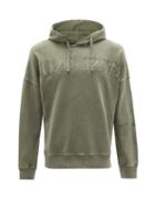 Matchesfashion.com Stone Island - Logo-embroidered Cotton Hooded Sweatshirt - Mens - Green