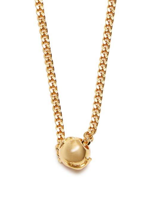 Matchesfashion.com Black Dakini - Bead Embellished Gold Vermeil Necklace - Mens - Gold