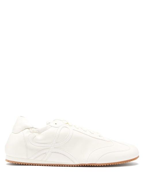 Matchesfashion.com Loewe - Ballet Runner Leather Trainers - Mens - White