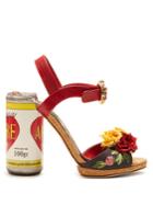 Dolce & Gabbana Amore Floral-embellished Sandals