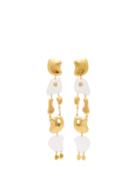 Matchesfashion.com Misho - Wave Breaker Gold Plated Drop Earrings - Womens - Gold