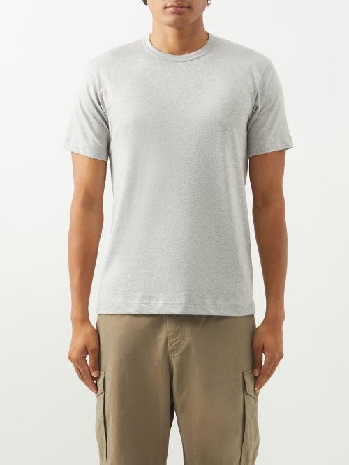 Comme Des Garons Shirt - Cotton-jersey T-shirt - Mens - Grey