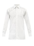 Maison Margiela - Faded Paint-print Cotton-poplin Shirt - Mens - White