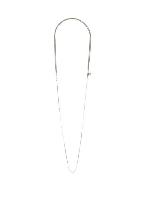 Matchesfashion.com Title Of Work - Curb And Box Chain Sterling Silver Necklace - Mens - Silver Multi