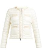 Matchesfashion.com Moncler - Wellington Braided Quilted Down Jacket - Womens - White