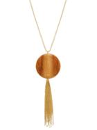 Matchesfashion.com Rosantica By Michela Panero - Bamboo Pendant Tasselled Necklace - Womens - Gold