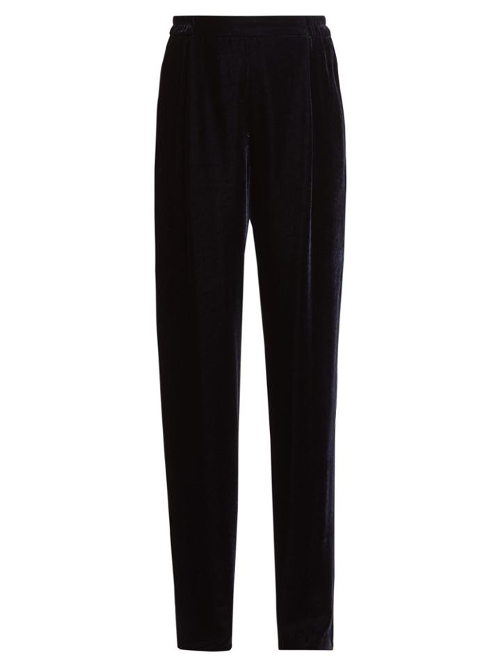 Stella Mccartney Velvet Wide-leg Trousers