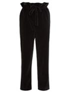 Isa Arfen Straight Leg Cotton-blend Velvet Trousers