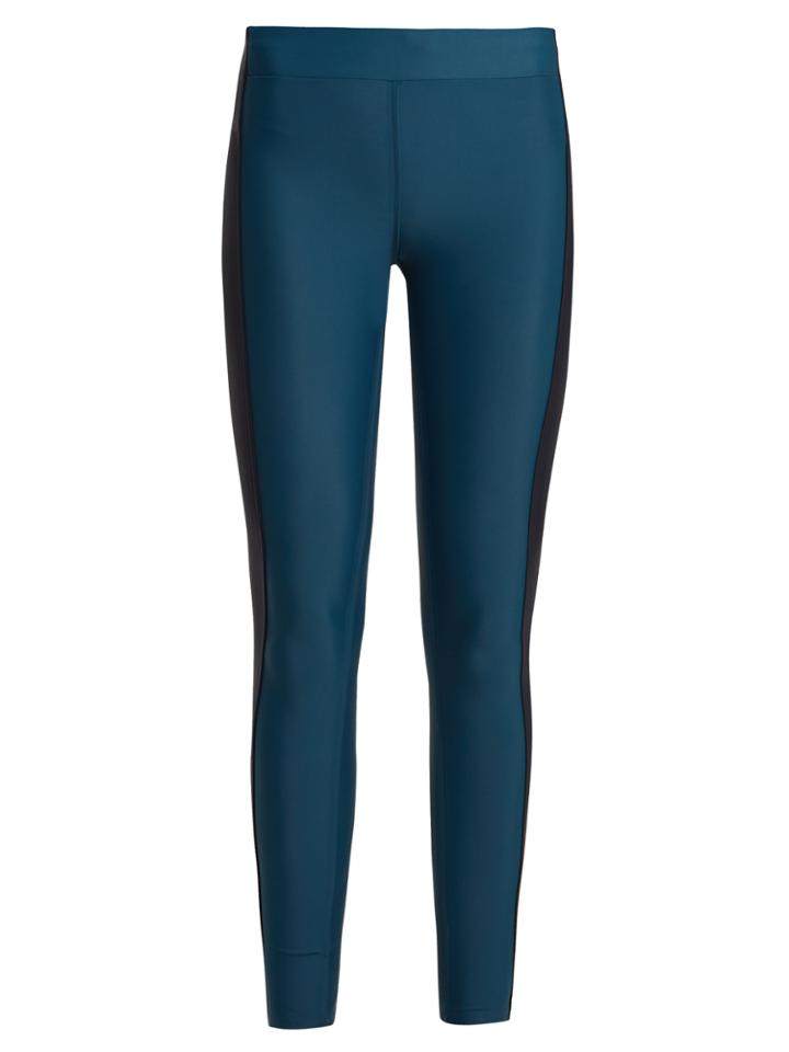 Aeance Contrast-panel Performance Leggings
