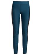Aeance Contrast-panel Performance Leggings