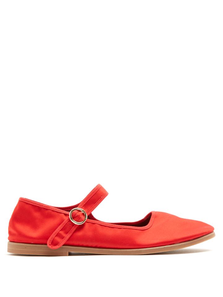 Alexachung Mary-jane Satin Flats