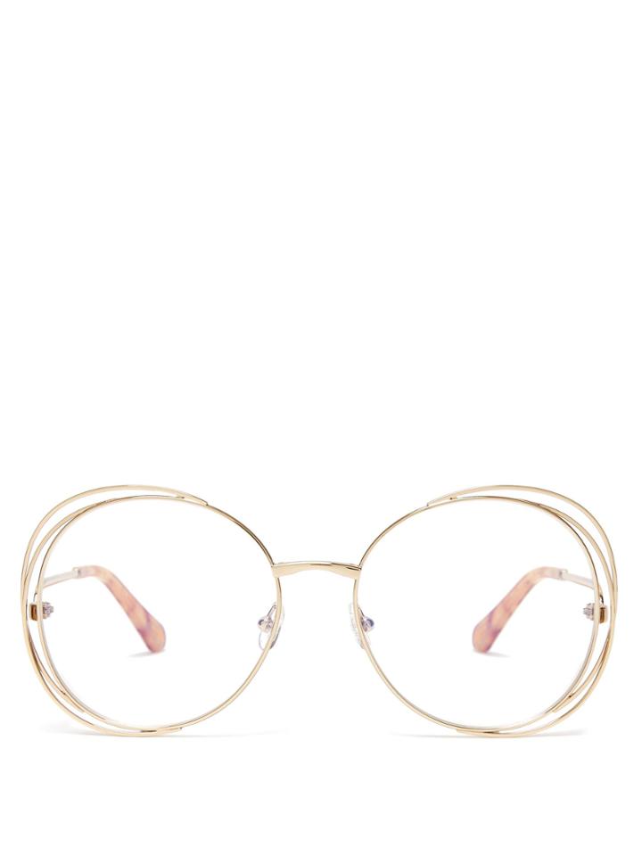 Chloé Carlina Round-frame Glasses