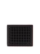 Matchesfashion.com Christian Louboutin - Coolcoin Stud Embellished Leather Wallet - Mens - Black