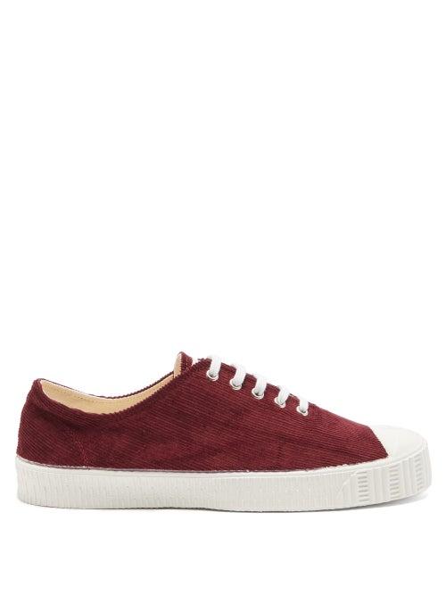 Matchesfashion.com Comme Des Garons Shirt - Corduroy Trainers - Mens - Burgundy