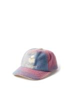 Isabel Marant - Tyron Logo-embroidered Checked Baseball Cap - Womens - Pink Multi