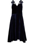 Golden Goose Deluxe Brand Tosca Butterfly-hem Velvet Dress