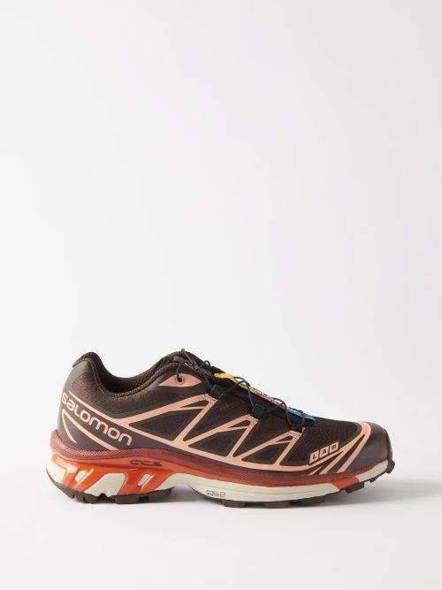 Salomon - Xt-6 Mesh And Rubber Trainers - Womens - Chocolate