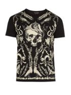 Matchesfashion.com Alexander Mcqueen - Skull Print Cotton Jersey T Shirt - Mens - Black Multi