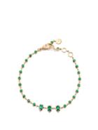 Jade Trau - Envoy Emerald & 18kt Gold Bracelet - Womens - Yellow Gold