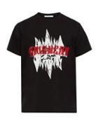 Matchesfashion.com Givenchy - Logo Embroidered Printed Cotton T Shirt - Mens - Black