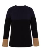 Matchesfashion.com Joseph - Colour Block Ribbed Wool Sweater - Mens - Navy Multi