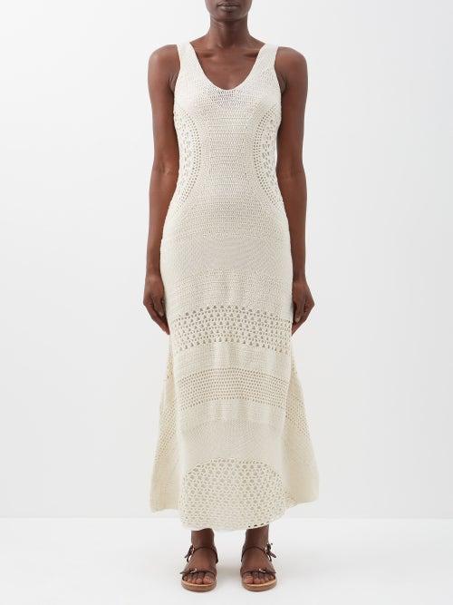 Gabriela Hearst - Ocon Crocheted Dress - Womens - Ivory