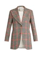 Gucci Checked Wool-blend Jacket