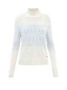 Bogner Fire+ice - Carin Fair-isle Roll-neck Sweater - Womens - White