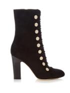 Jimmy Choo Malta 100mm Suede Ankle Boots