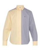 Matchesfashion.com Lanvin - Striped Slim Fit Cotton Shirt - Mens - Yellow