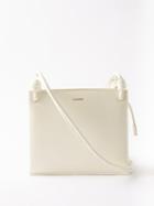 Jil Sander - Knotted-strap Leather Cross-body Bag - Womens - Cream