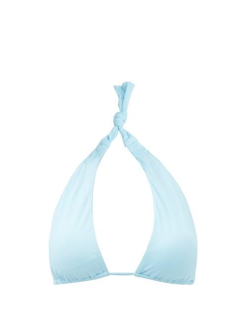 Matchesfashion.com Melissa Odabash - Grenada Triangle Bikini Top - Womens - Light Blue