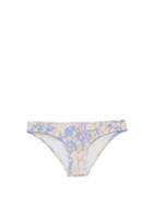 Matchesfashion.com Ephemera - Classic Floral-print Bikini Briefs - Womens - Blue Print