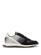 Matchesfashion.com Rick Owens - Vintage Runner Leather Trainers - Mens - Black White