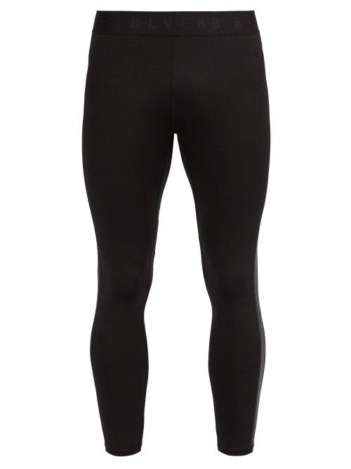 Matchesfashion.com Blackbarrett By Neil Barrett - Side Stripe Performance Leggings - Mens - Black