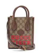 Gucci - Tiger-logo Gg-supreme Canvas Cross-body Bag - Womens - Beige Multi
