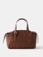 Anya Hindmarch - Neeson Braided-leather Top-handle Bag - Womens - Tan