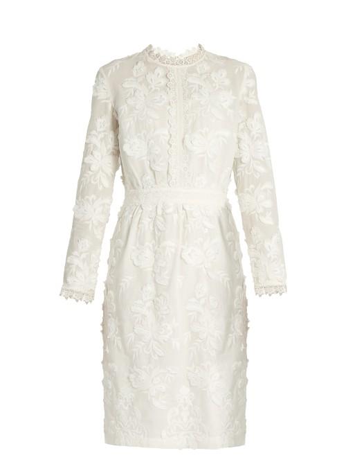 Vanessa Bruno Foraine Embroidered Cotton-voile Dress