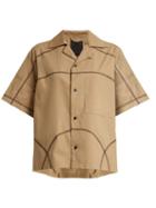 Matchesfashion.com Craig Green - Contrast Stitch Cotton Blend Shirt - Womens - Beige