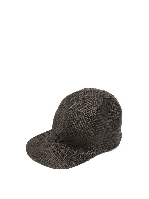 Matchesfashion.com Reinhard Plank Hats - Enzo Woven Baseball Cap - Womens - Black
