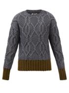 Nick Fouquet - Teoduolo Cable-knit Wool-blend Sweater - Mens - Grey