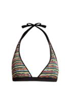 Matchesfashion.com Missoni Mare - Riga Striped Knit Bikini Top - Womens - Multi