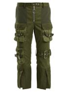 Matchesfashion.com Marques'almeida - Mid Rise Cropped Military Trousers - Womens - Khaki