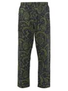 Matchesfashion.com Desmond & Dempsey - Zocolo Floral Print Cotton Pyjama Trousers - Mens - Green