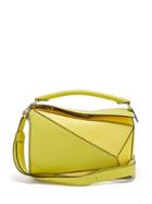 Matchesfashion.com Loewe - Puzzle Leather Bag - Womens - Yellow Multi
