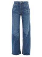 Re/done - 70s Ultra High Rise Wide-leg Jeans - Womens - Mid Denim