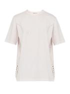 Matchesfashion.com Marni - Stitched Panel Cotton T Shirt - Mens - Pink
